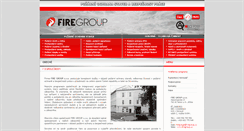 Desktop Screenshot of firegroup.cz